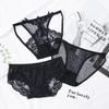 Guifei Man Black Sexy Lace Low-Rise See-Through Women's Triangle Panties