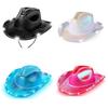 Halloween Party Colorful Led Hat With Eva Cowboy Style For Cosplay Events