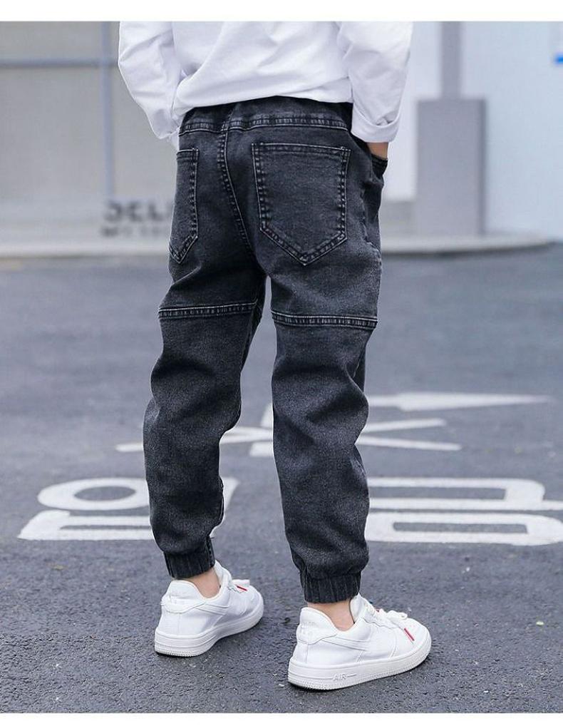 Skinny Jeans Kids Slim Pants Boys Stretch Jeans Casual Trousers 4-10 Years Child Clothes Pencil Pants