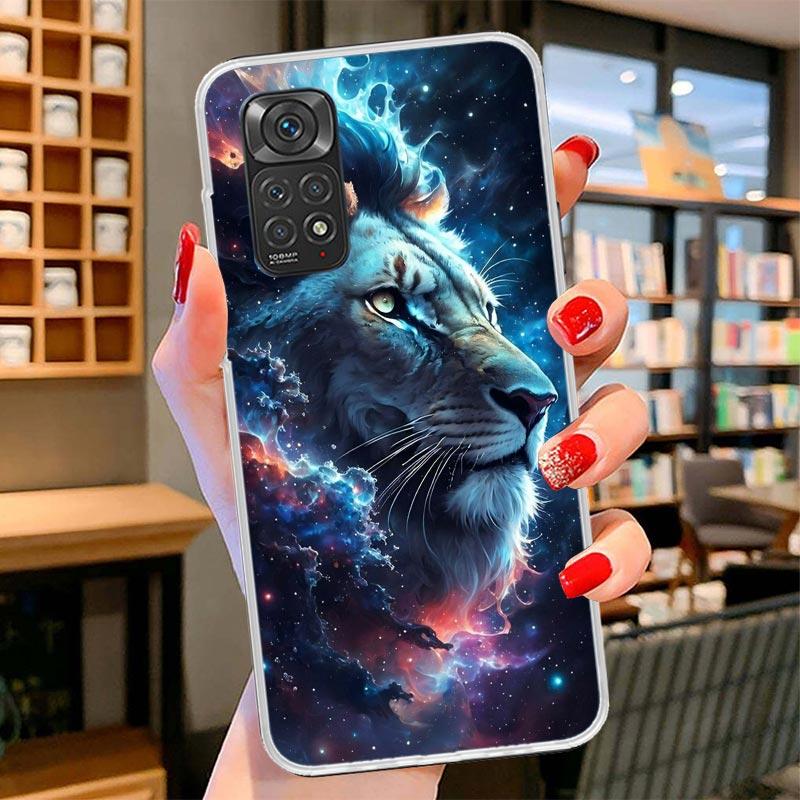 

Lion Alpha Male Cub King Cover Phone Case For Xiaomi Redmi Note 15 14 13 12 11 10 Pro Plus 14S 12S 11S 11T 11E 10S Soft Fundas S Redmi Note 12 Pro 4G