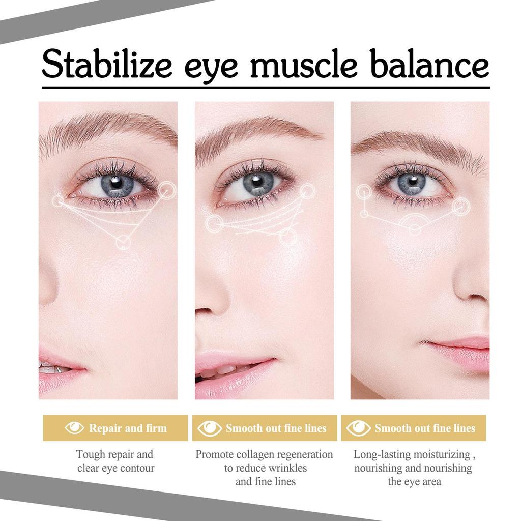 Instant Firming Eye Cream Wrinkle Removal Anti Dark Circles Reduce Eye Bags Puffiness Fade Fine Line Moisturize Lifting Eye Care
