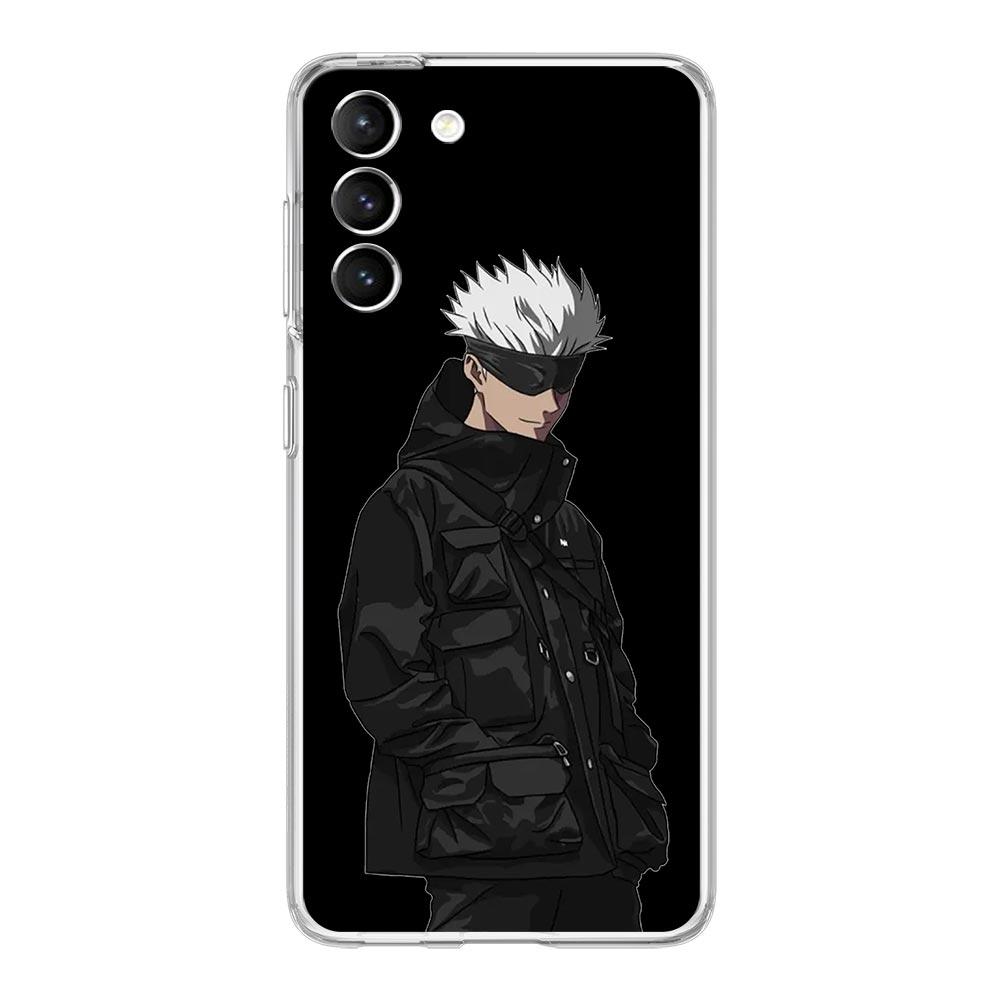 

Fashion Jujutsu Kaisen Cool Phone Case For Samsung Galaxy S22 5G S20 Ultra S21 FE 5G S10E S9 S8 S10 Plus Note 20 10 Clear Cover Note 10 Plus