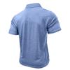 Summer Mens Short Sleeve Turn Down Collar T-Shirt Fashion Patchwork Polos Man