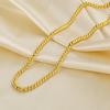 Titanium Steel Bead Bracelet Oriental Charm Golden Hand Chain Exquisite Gold-plated Necklace  Daily