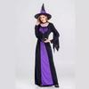 New Halloween witch costume, adult cosplay purple witch dress cosplay costume