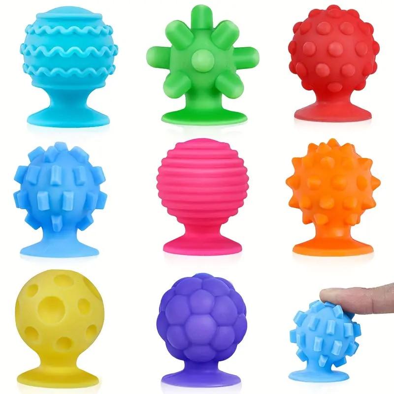 Interesting Toys Unisex Kids Fidget Sensory Toys With Textured Suction Cups For Autism Anxiety Relief Fidget Stress Toys Early Learning Montessori Kids Toys