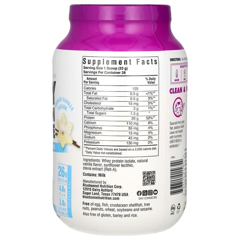 Whey Protein Isolate, French Vanilla, 2 lbs (924 g)