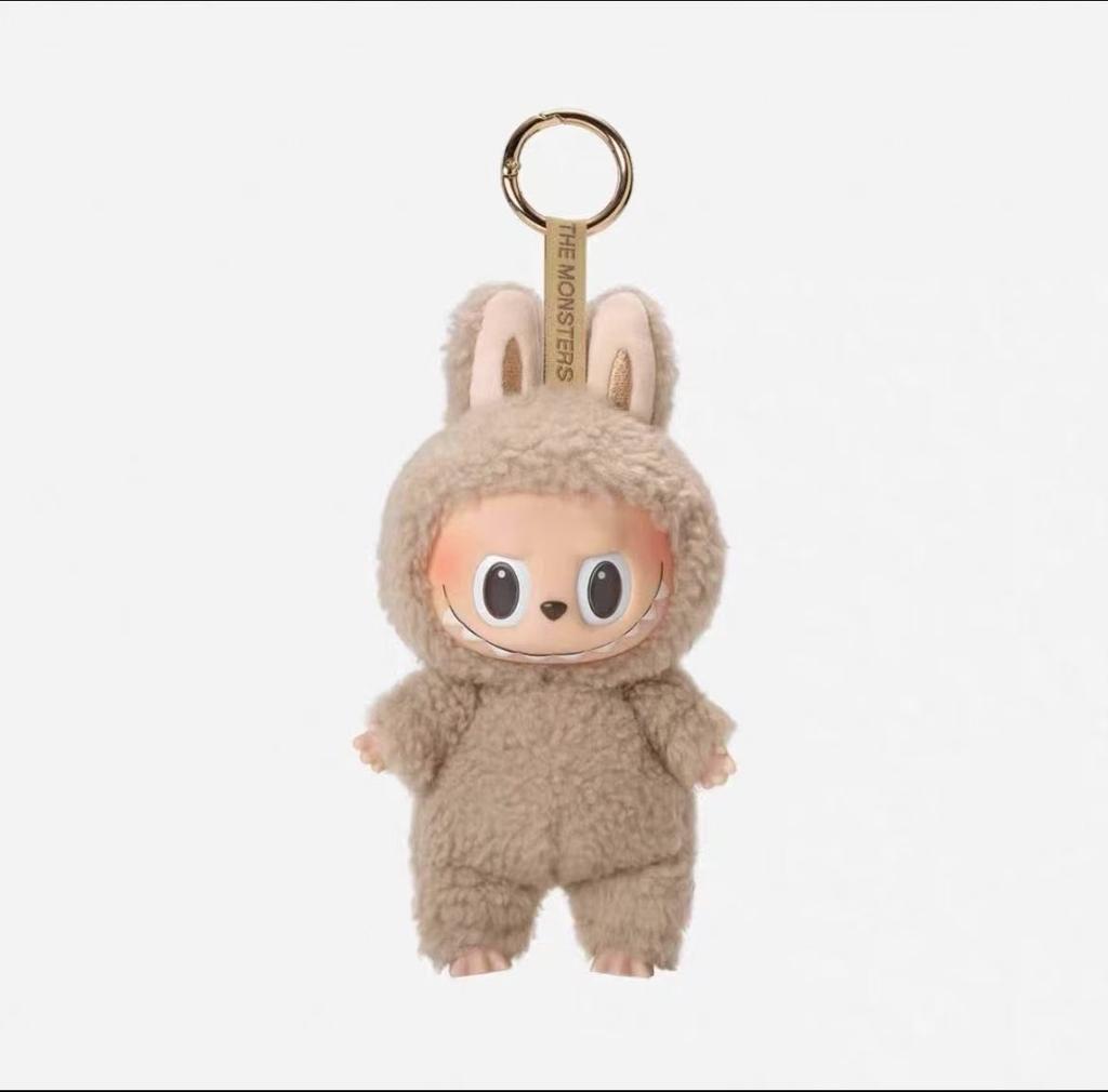 Mini carino Labubu The Monsters Dolls Cardiac Macarone Kawai Guess Bag Figure Model Bag Portachiavi Decor Replica per regalo di Natale