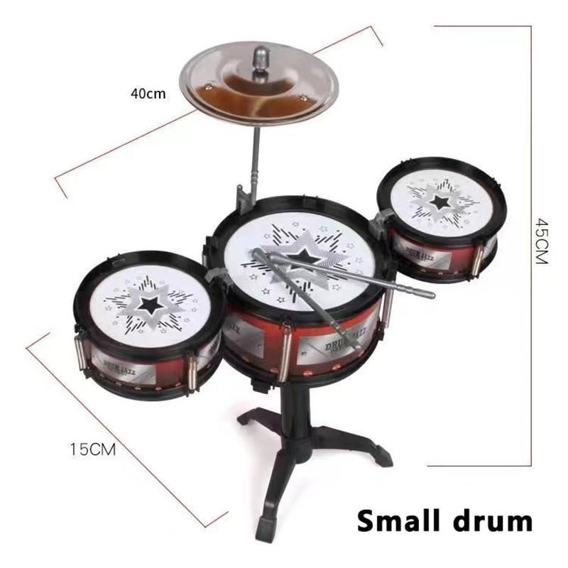 

Simulation Drum Set Junior Drums Kit Jazz Drums Percussion Musical Instrument Wisdom Development Toys For Children Kid Gifts