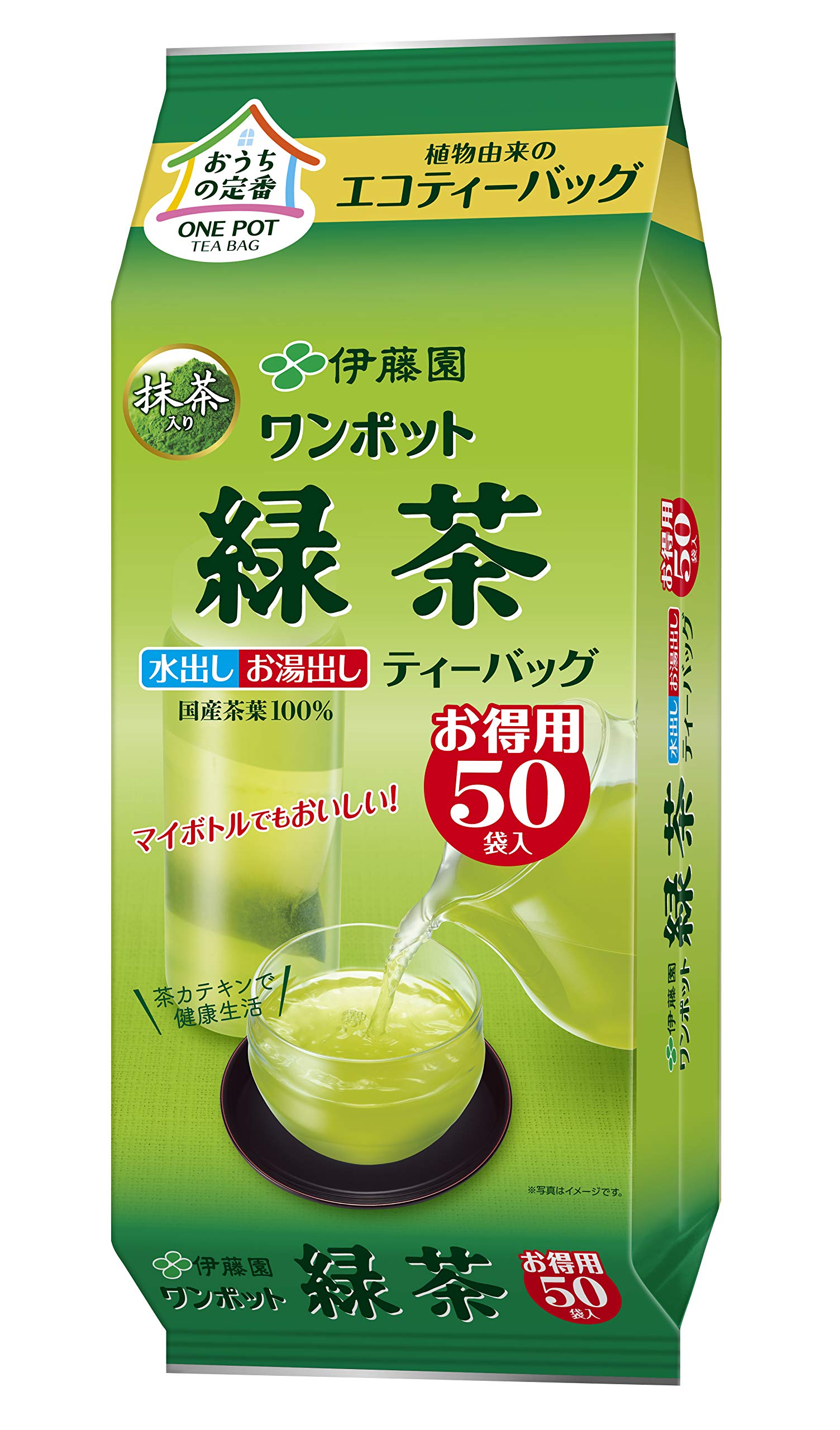 

Зеленый чай Itoen One Pot с маття в эко-пакетах x 50 пакетиков x 4 шт. 3,0 г