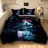 Ado Pattern Bedding uilt Set uilt Cover Pillowcase Home Decoration Birthday Gift (1 * duvet cover + 2 * pillowcase without core)