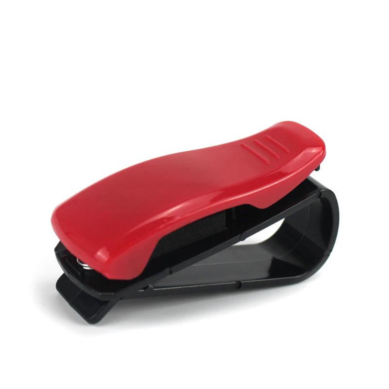 Universal Car Auto Car Vehicle Sun Visor Clip Holder for Sunglasses Car Accessories Plastic красный