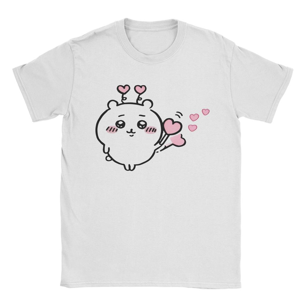 Chiikawa Cute Crime Mugshot Tshirts Men Cotton Tops Shirts Kawaii  Round Neck Short Sleeve