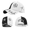 Letter Baseball Cap Graffiti Sun Hip Hop Cap Visor Hat Men and Women Patchwork Snapback Leisure Hat Trendy Cotton Adjustable Size Dad Hat