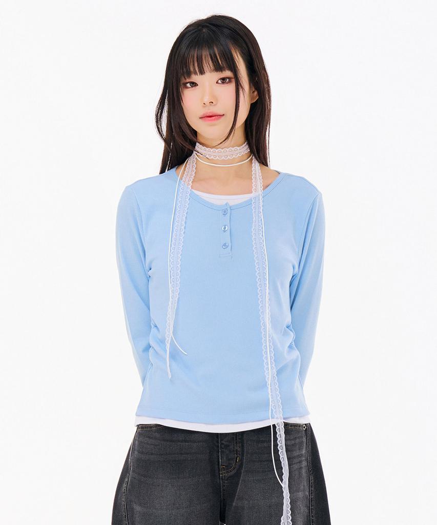 CHASECULT Women'S Layered Long Sleeve T-Shirt-Farg5161B0D