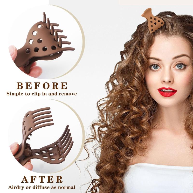1 Stück modische, mehrfarbige, flauschige Haarclips zur Volumenverstärkung am Haaransatz, ohne Abdrücke zu hinterlassen, für natürlich voluminöse Locken