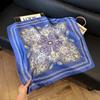 New 71 * 71cm Korean version small square scarf women's silk scarf spring and summer thin sunscreen scarf neck protection tied bag headband scarf