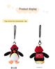 Pingente de Pelúcia Chapéu de Coco Original de Pinguim Boneca Pingente para Mochila Chaveiro Presente