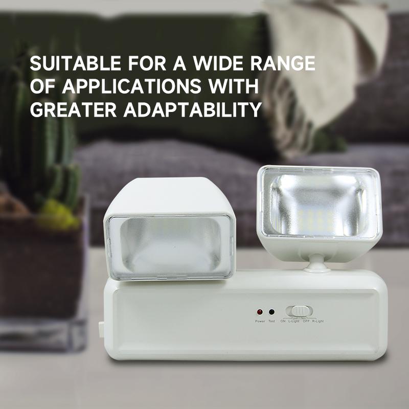 Wall-mounted Double-head Multifuctional Emergency Light Portable Camping Lantern Rechargeable Lamps for Power Outage Use