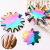 Nail Art Tool Stencil French Tip Smile Line Multi-Sizes Easy Edge Cutter Trimme^