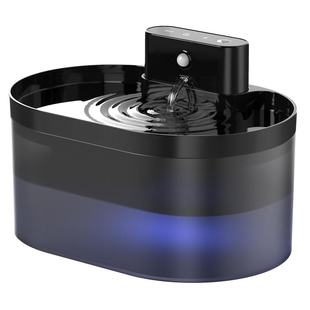 New Stainless Steel Pet Water Fountain with Infrared Sensor & Battery Model for Cats
