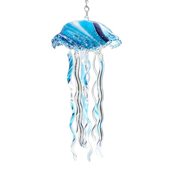 

Acrylic Jellyfish Wind Chime for Outside Jellyfish Hanging Sun Catcher Wind Chime for Beach Party Garden Patio Porch Home