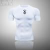 Men Short Sleeve T Shirt Compression Tights Men Fitness Running T-Shirt Breathable Sport Set Rashgard Gym Clothing