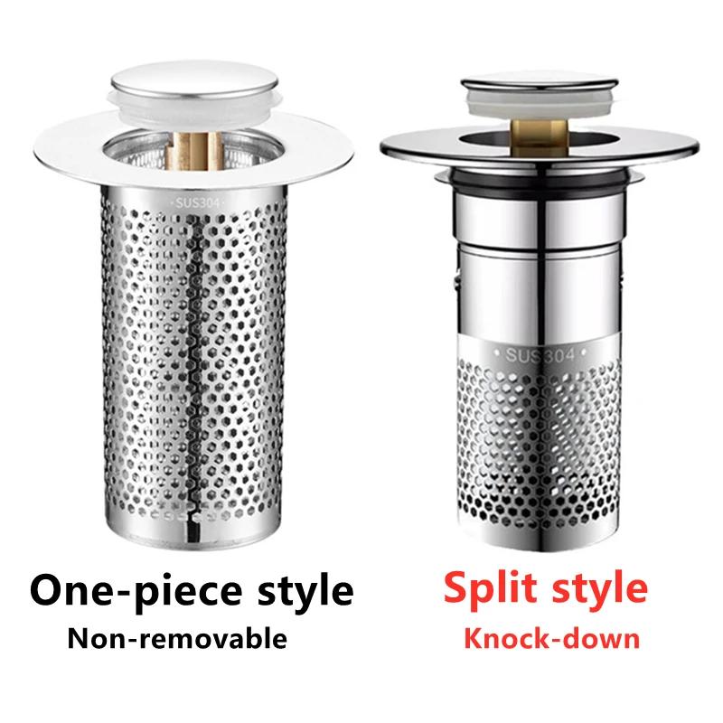 NOVÁ Zátka do umyvadla Nerezový podlahový odtokový filtr Koupelnová zátka Lisovací typ Umyvadlový odtok Univerzální příslušenství pro umyvadlo