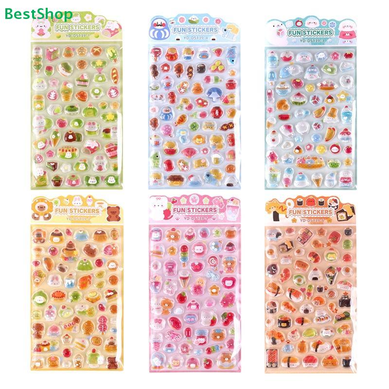 Assorted 3D Puffy Sticker – 6 Different Themes of Kawaii Stickers for for DIY Crafts, Journaling & Rewards