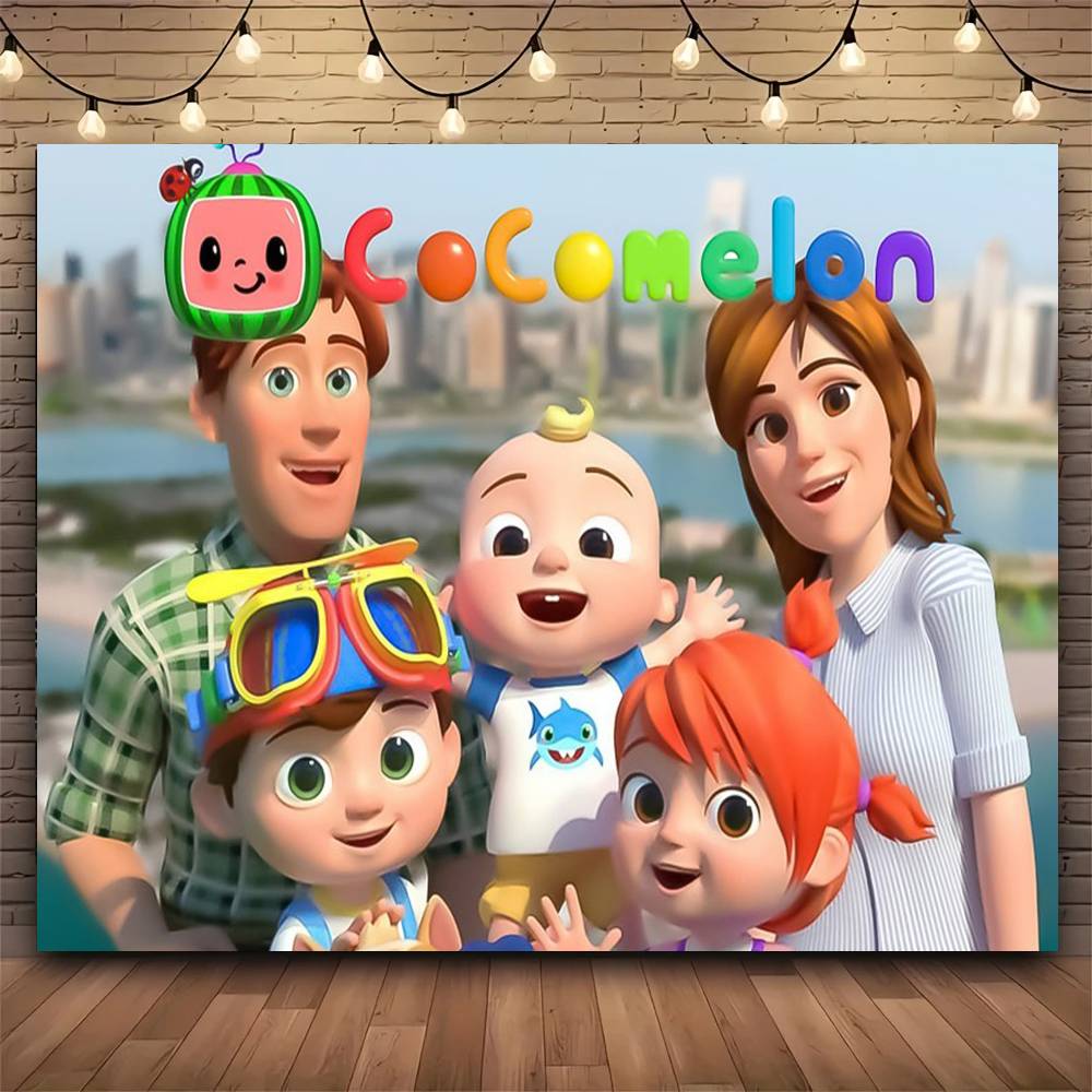 

Cartoon Cute CCoComelonS Baby Tapestry Print Large Tapestry Wall Hanging Wall Tapestry Decor Living Room Bedroom Home 150x200cm(60x80in)