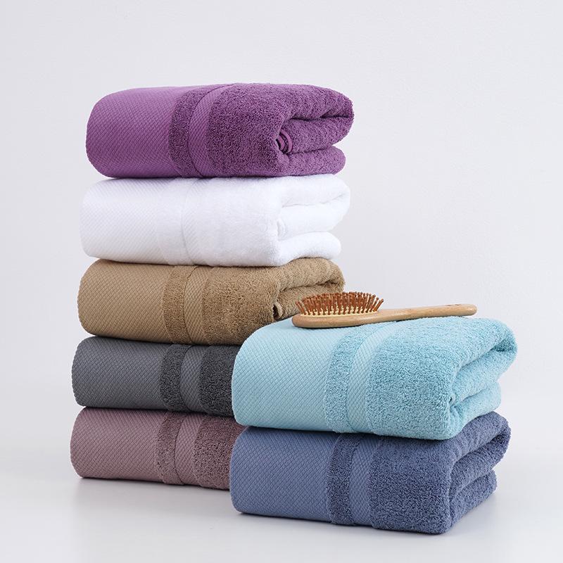 Long-staple Cotton Bath Towel, Pure Cotton Does Not Shed Hair, Adult Large Bath Towel, Wide Forging Cotton Absorbs Water.