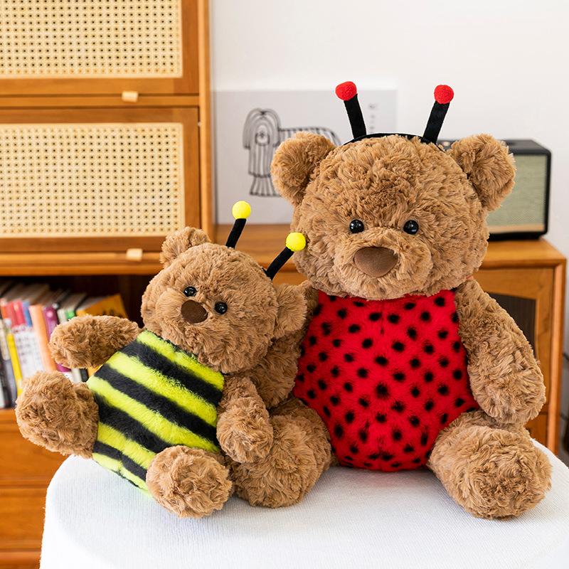 Cute Bee Teddy Bear Plush Toy Rag Doll Bear Doll Children's Gift Doll