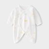 Newborn Pure Cotton Butterfly Bodysuit: Four Seasons Tie-Up, Boneless Design Jumpsuit