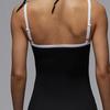Jordan Solid Colour Sleeveless Halter Dress Women's Black