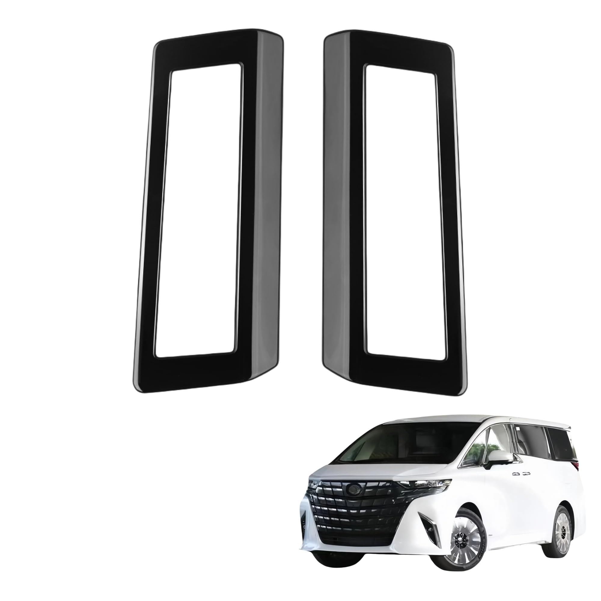 

Kylorune Совместимый с новым аксессуаром Vellfire Alphard 40 серии, Центральный кондиционер, Второй 100mm чёрный