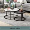 Nordic-Style Round Coffee Table, Modern Minimalist Design for Small Apartments, Creative Wrought Iron Base