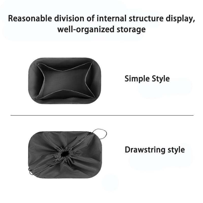 EverToner Nylon Ultra-Light Purse Insert Organizer Fits For BV Cassette Bucket Bag Travel Makeup Organizer Shape protector