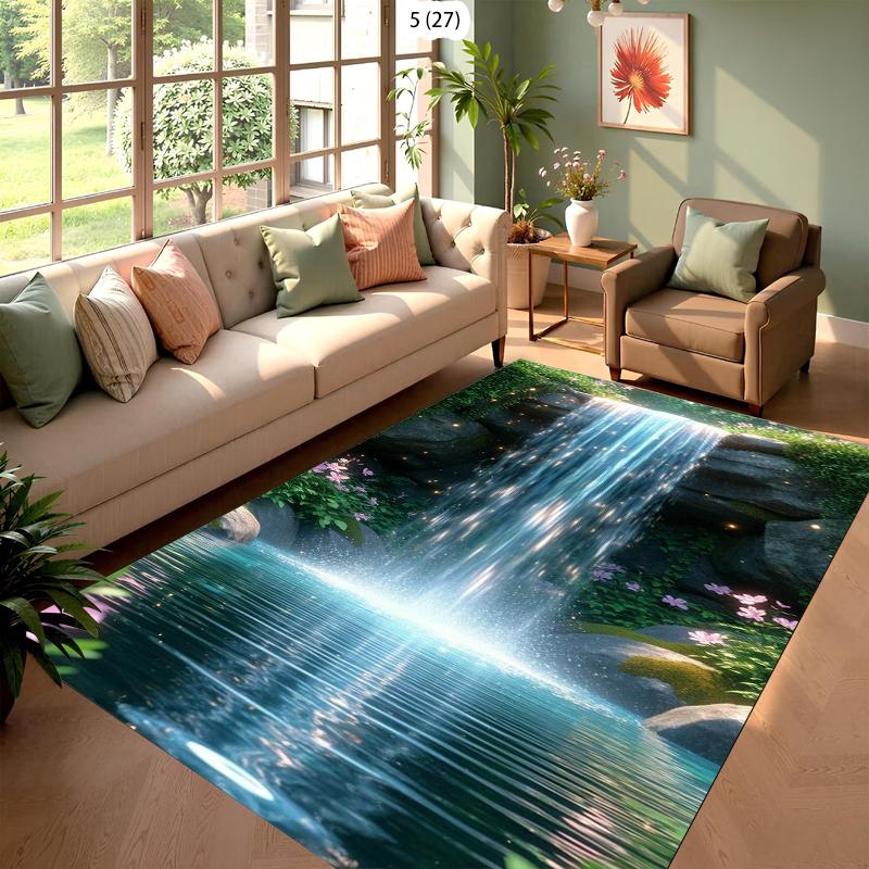 

3D Underwater Coral Treasure Rug Carpet Mat Non-Slip for Living Room Bedroom Adventure Home Decor 40x60cm