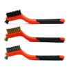 Double-Headed Wire Brush Set: Steel, Copper, Nylon for Rust and Crevice Cleaning