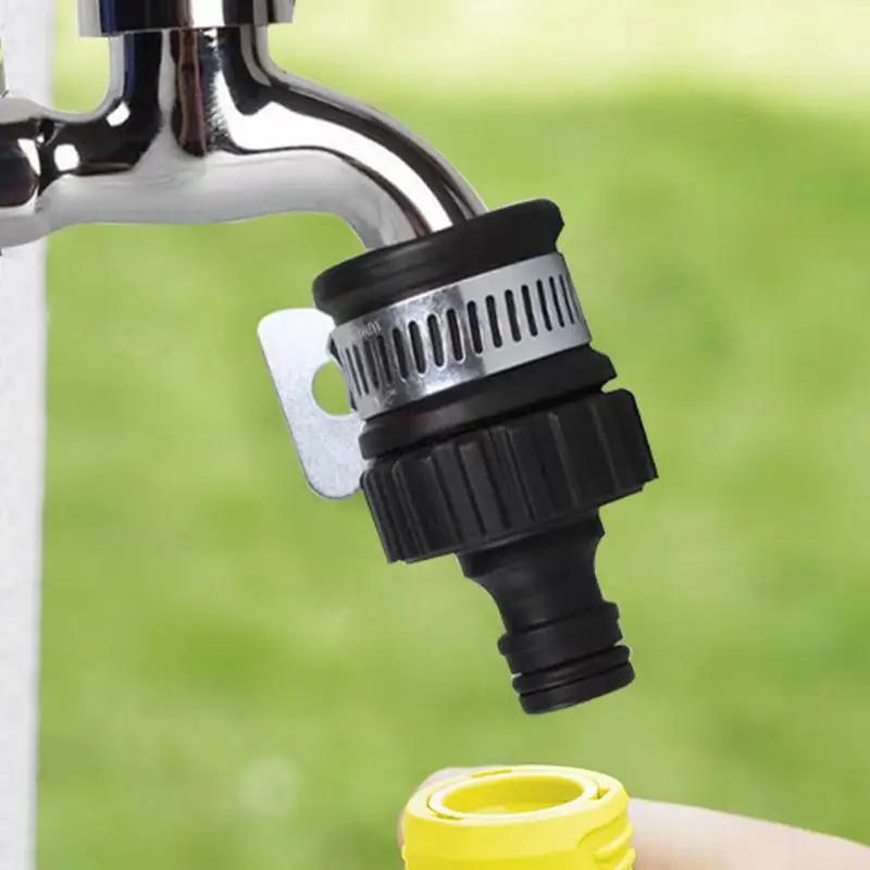 12mm-16mm Universal Faucet Adapter Plastic Hose Connector Quick-Connect Faucet Fitting for Car Washing and Garden Irrigation