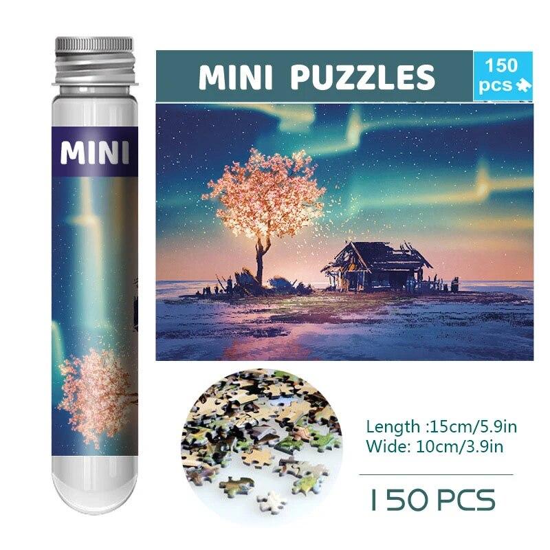Polar Impression+Photo Frame 150 Mini zkumavka Puzzle Světově proslulá série malířů Cestovní puzzle YC-M