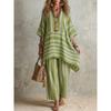 BFCCQB Women's Fashion Casual 3/4 Sleeves V Neck Pants Suits