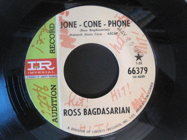 

7inch Record ROSS BAGDASARIAN JoneConePhone 66379 Imperial 1969 US Pop Used