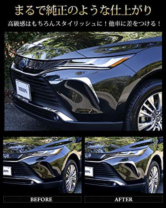 Front Corner Garnish Set for 80 Series Harrier HARRIER S YOURS 2-Piece [Material ABS] y28-3556 [2]