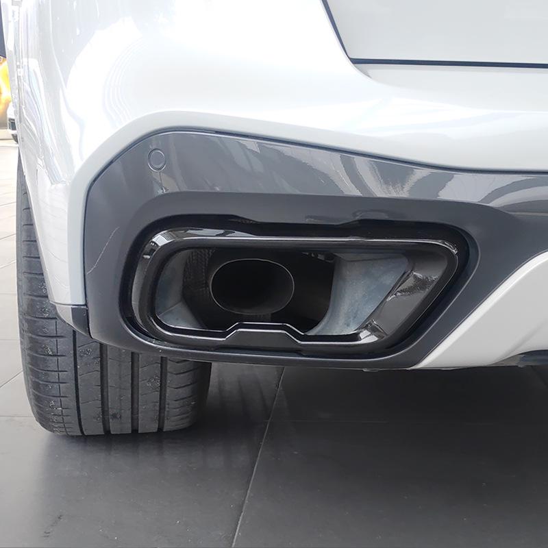Stainless Steel Black Exhaust Pipe Cover for 2019-2021 BMW X5, X6, X7