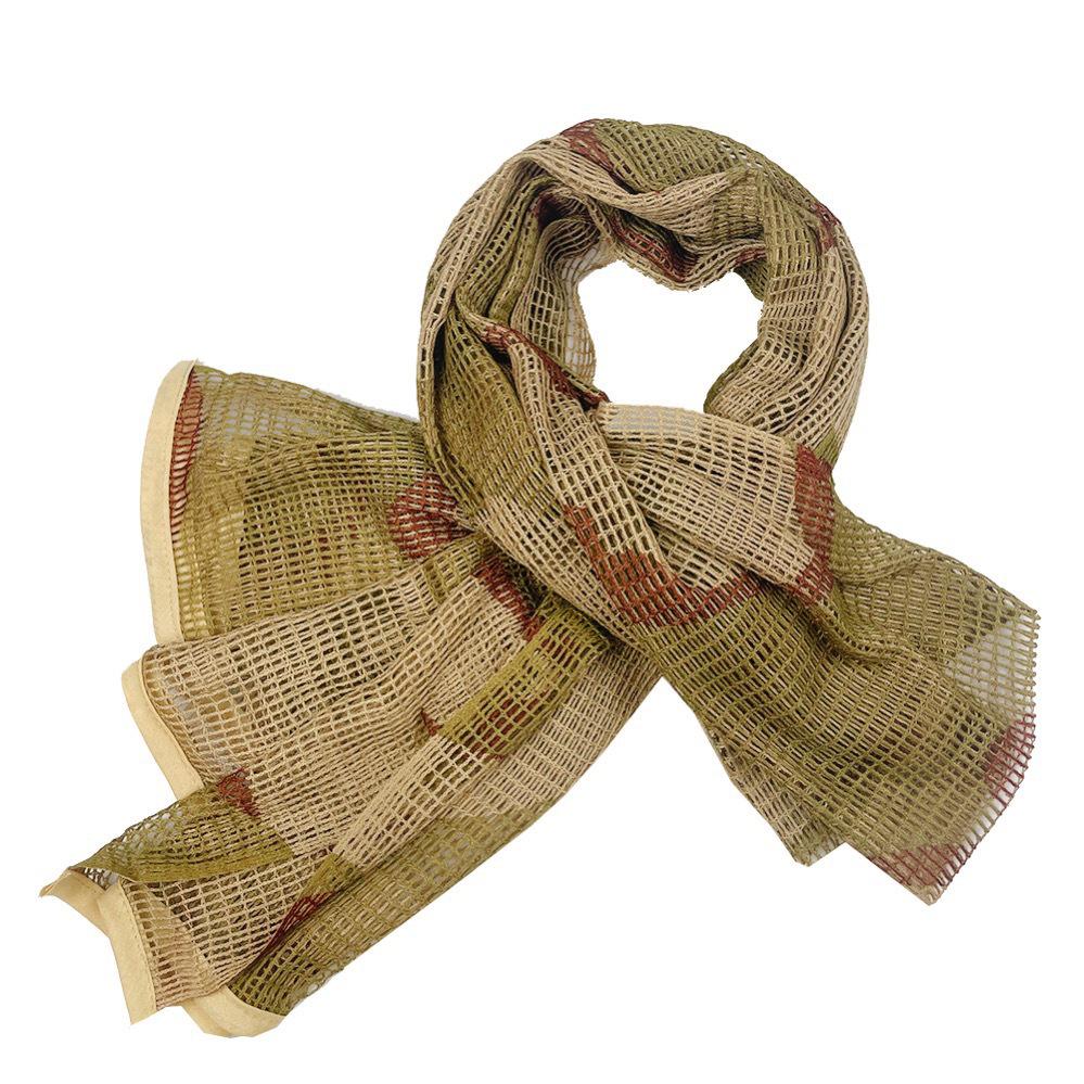 Taktyczny szal maskujący dżungla - Duża chusta wojskowa outdoorowa na głowę do polowania i aktywności CS