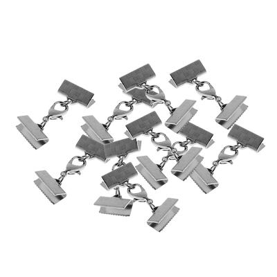 10 Pezzi 13mm Nastro Braccialetto Segnalibro Pinza Crimpaggio Morsetto Terminali