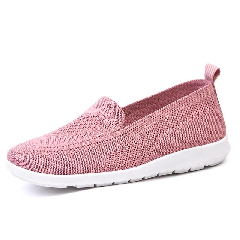 Old ******* cloth shoes 2025 ****** new women's shoes casual breathable flat-soled single shoes one pedal s**t-soled mother shoes