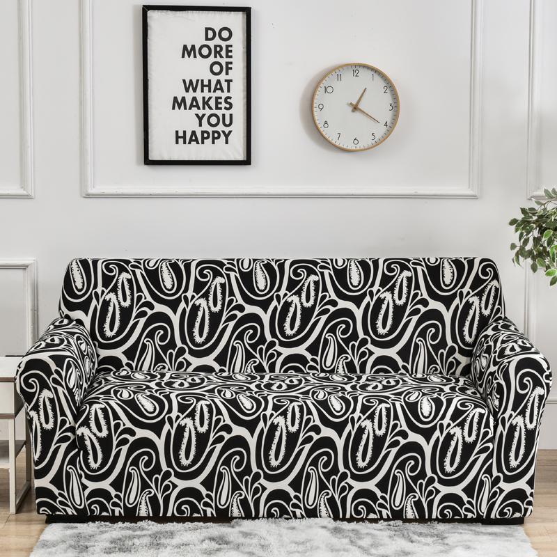 New Color 1/2/3/4 Seats Sofa Couch Cover Stretch Corner Sofa Covers L Shaped Sofa Slip Cover Protector Bench Cover Thin Fabric