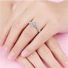 CopperFlower Ring for Women Charm Shiny AAA CZ Wedding Ring Jewelry Gift